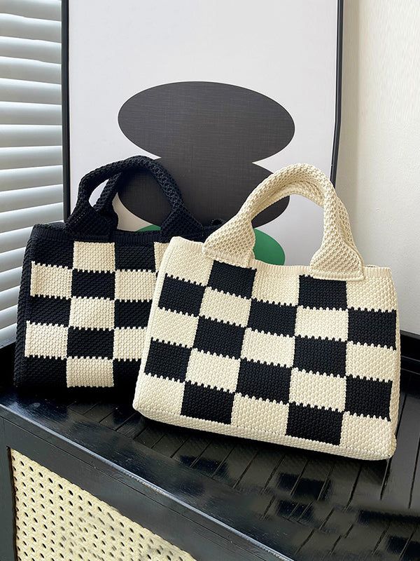 Sku CY-!127873 Material Woven , Polyester Feature Checkerboard Occasion Casual , Leisure Fashion Seasons Spring , Summer , Autumn , Winter Type Crossbody Bags , Woven Handbag Color BLACK WHITE,BEIGE BLACK Size One_size Please consult the size chart we provide for this item's measurements to help you decide which size to buy.Please note: There may be 1-3cm differ due to manual measurement.CMINCH Strap Length Width High One_size 104 25 17.5 Casual Black Rectangular Satchel, Trendy Rectangular Crochet Bag, Trendy Black Crochet Bag For Shopping, Casual Square Mobile Phone Bag, Casual Black Rectangular Shoulder Bag, Casual White Rectangular Crochet Bag, Casual White Crochet Rectangular Bag, White Square Crochet Bag For Travel, White Square Crochet Travel Bag