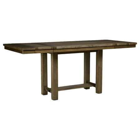 a wooden table with two legs and a square shaped top, on a white background