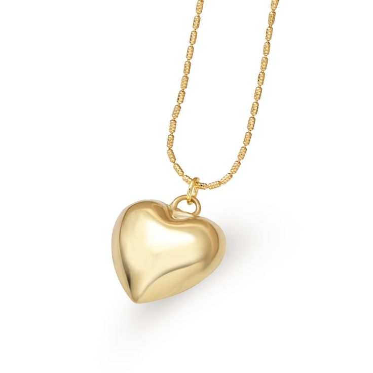 PRICES MAY VARY. Exquisite Design: The DIAMANTIO Puffy Puffed Heart Necklace features a stunning 14K gold Plated heart chain with a beautifully crafted puffed heart charm. Its elegant and timeless design makes it a perfect addition to any jewelry collection, suitable for both casual and formal occasions. Hypoallergenic and Water-Resistant: Made with hypoallergenic materials, this necklace is gentle on sensitive skin, preventing irritation and allergies. Additionally, it is water-resistant, allow Puffed Heart Necklace, Pendant Heart, Necklace Elegant, Puffed Heart, Heart Chain, List Ideas, Chain Pendant, Heart Pendant Necklace, Elegant Gift