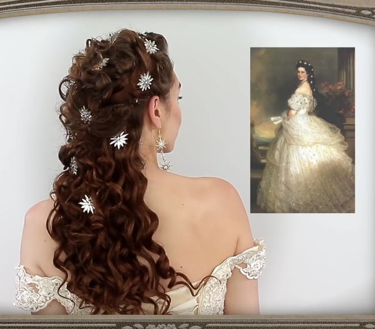 Tutorial for Christine hair inspired by Empress Sisi of Austria Christine Dress Phantom Of The Opera, Phantom Of The Opera Hairstyles, Phantom Of The Opera Hair Hairstyles, Lower Back Hair Length, Empress Sissi Hair, Phantom Of The Opera Christine Hair, Empress Sissi Hairstyles, Christine Phantom Of The Opera Hair, Royal Hairstyles Aesthetic