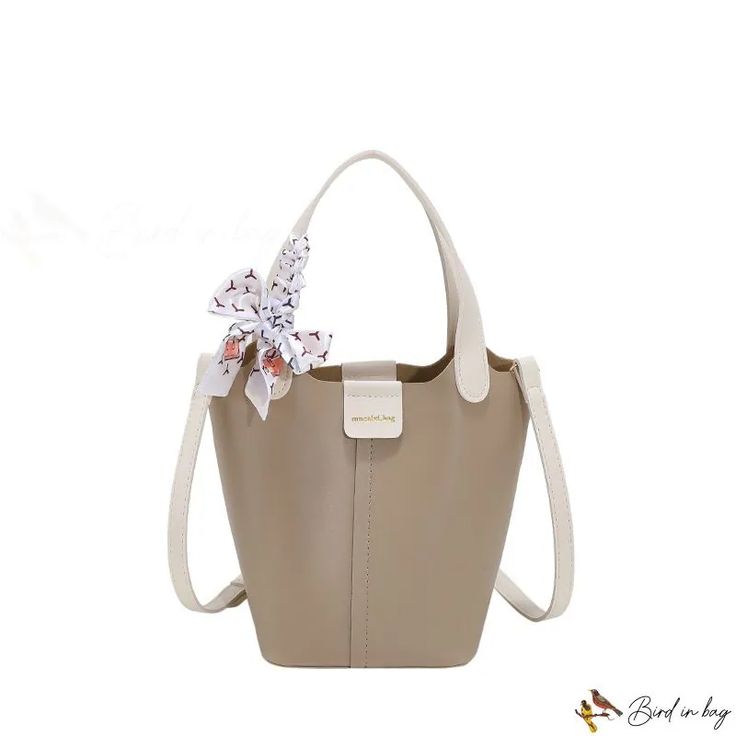 Bird in Bag - Bag female handbag fashion shoulder crossbody bucket bag vegetable basket bag Bucket Shoulder Bag With Top Carry Handle For Shopping, Spring Shopping Bucket Bag With Top Carry Handle, Bucket Shoulder Bag With Detachable Handle For Shopping, Luxury Shopping Bucket Shoulder Bag With Detachable Handle, Beige Bucket Bag With Single Handle, Trendy Beige Bucket Hobo Bag, Trendy Beige Bucket Bag With Single Handle, Beige Single Handle Bucket Bag, Trendy Bucket Bag With Single Handle