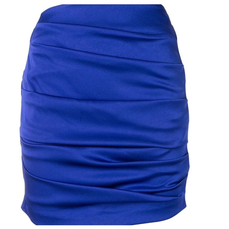 Alex Perry-Turner Draped Mini Skirt - Runway Catalog Elegant Ruched Mini Skirt, Ruched Draped Skirt For Night Out, Ruched Pencil Skirt For Party, Party Ruched Draped Pencil Skirt, Night Out Draped Skirt With Ruched Sides, Ruched Mini Skirt For Evening, Draped Gathered Skirt For Night Out, Chic Blue Ruched Skirt, Chic Ruched Pencil Mini Skirt