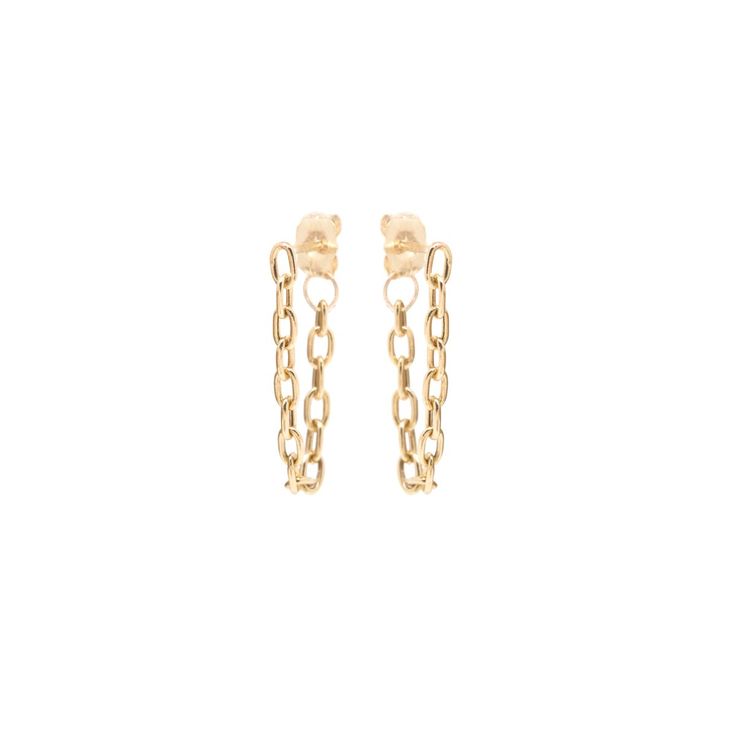 14k gold small square hollow oval link chain earrings that connect behind the ear SPECIFICS• total chain link drop approx. 19mm, chain is approx. 2mm wide• sold as pair or single• available in yellow gold only Gift Yellow Gold Hoop Earrings With Gold Chain, Yellow Gold Hoop Earrings With Gold Chain For Gift, Gift Yellow Gold Hoop Earrings, Everyday Yellow Gold Oval Link Earrings, Gold Hoop Earrings With Cable Chain For Gift, Dainty Yellow Gold Hoop Earrings With Adjustable Chain, 14k Gold Oval Link Earrings For Everyday Wear, Everyday 14k Gold Oval Link Earrings, Box Chain Link Earrings As Gift