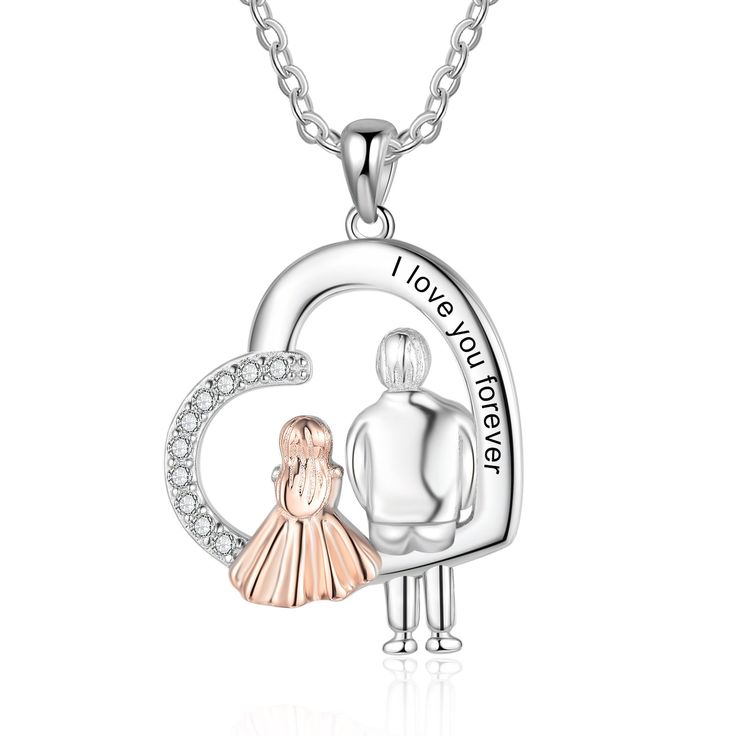 ️ Celebrate the unbreakable bond between father and daughter with our Father-Daughter Heart Necklace! ❤️ This stunning necklace features a heart-shaped pendant, beautifully crafted to symbolize the love and connection shared between a father and his daughter. Made with high-quality materials, it is a perfect gift for any occasion, especially Father's Day. ✨ Key Features: Heart-shaped pendant with father-daughter design Durable and stylish materials Ideal for Father's Day or any special occasion Father And His Daughter, Emotional Gifts, Forever Necklace, Father And Daughter, Name Necklaces, New Fathers, Copper Style, Father Daughter, A Father