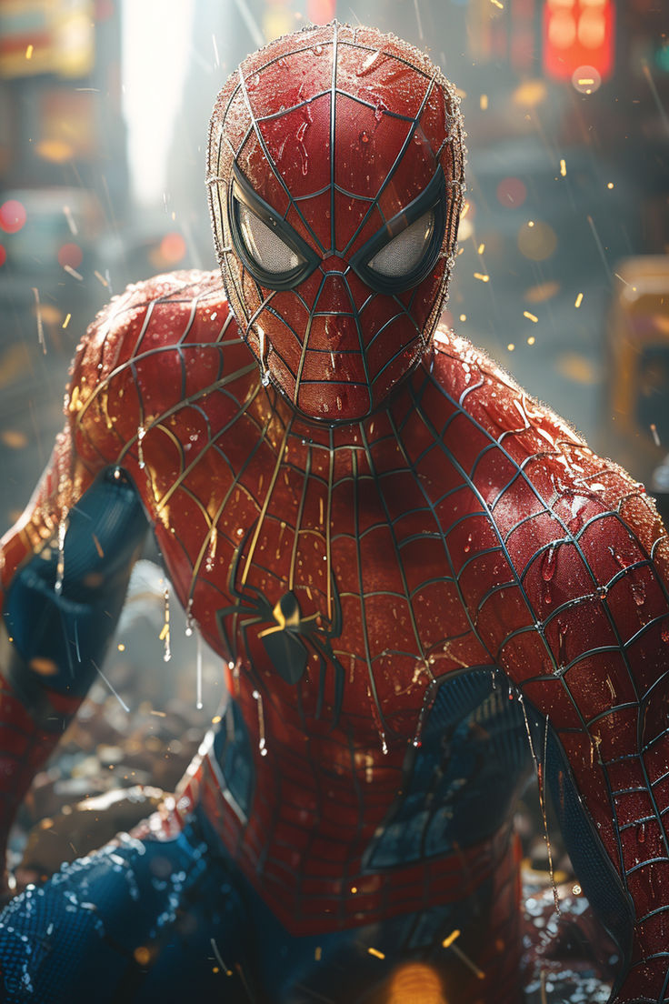 the amazing spider - man is shown in this image