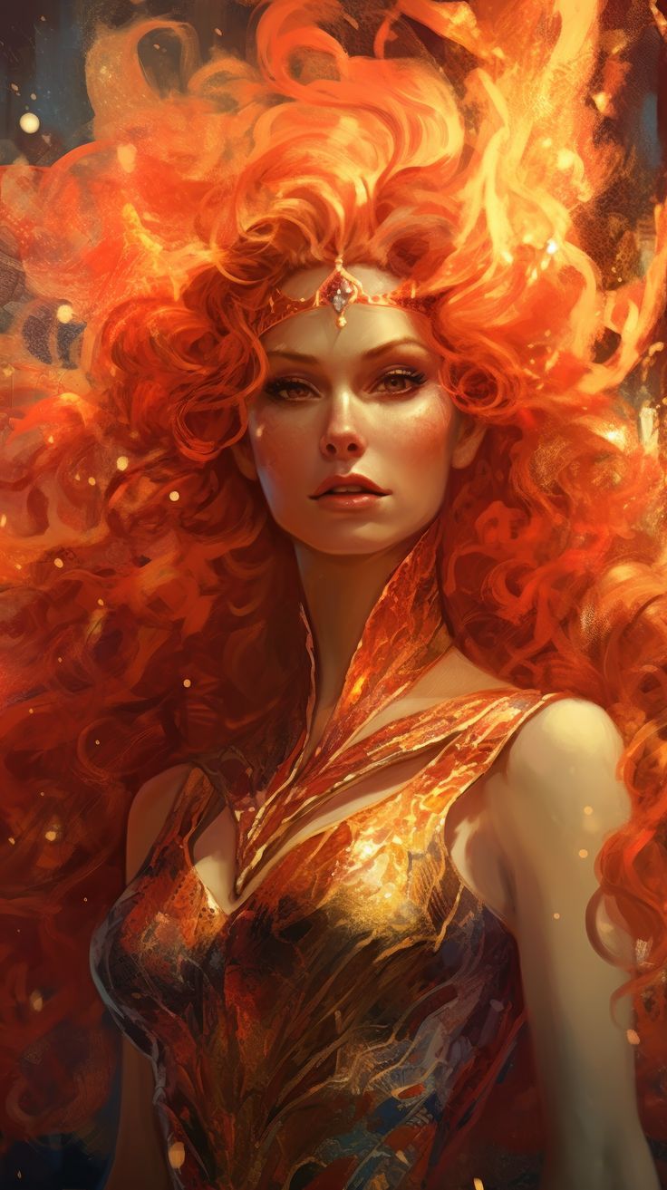 Jean Grey from X Men AI Arts Artwork For Beginners, Wallpaper Awesome, Goddess Of Fire, Men Character, Android Backgrounds, Fire Goddess, Fire Fairy, Goddess Aesthetic, Female Character Concept