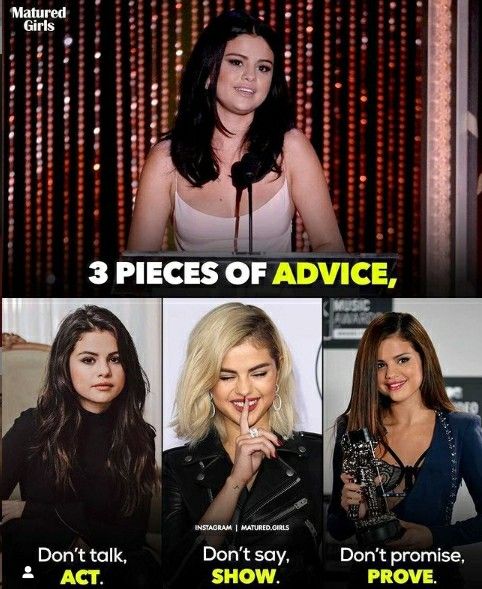 three women with different facial expressions and the words 3 pieces of advice, don't say