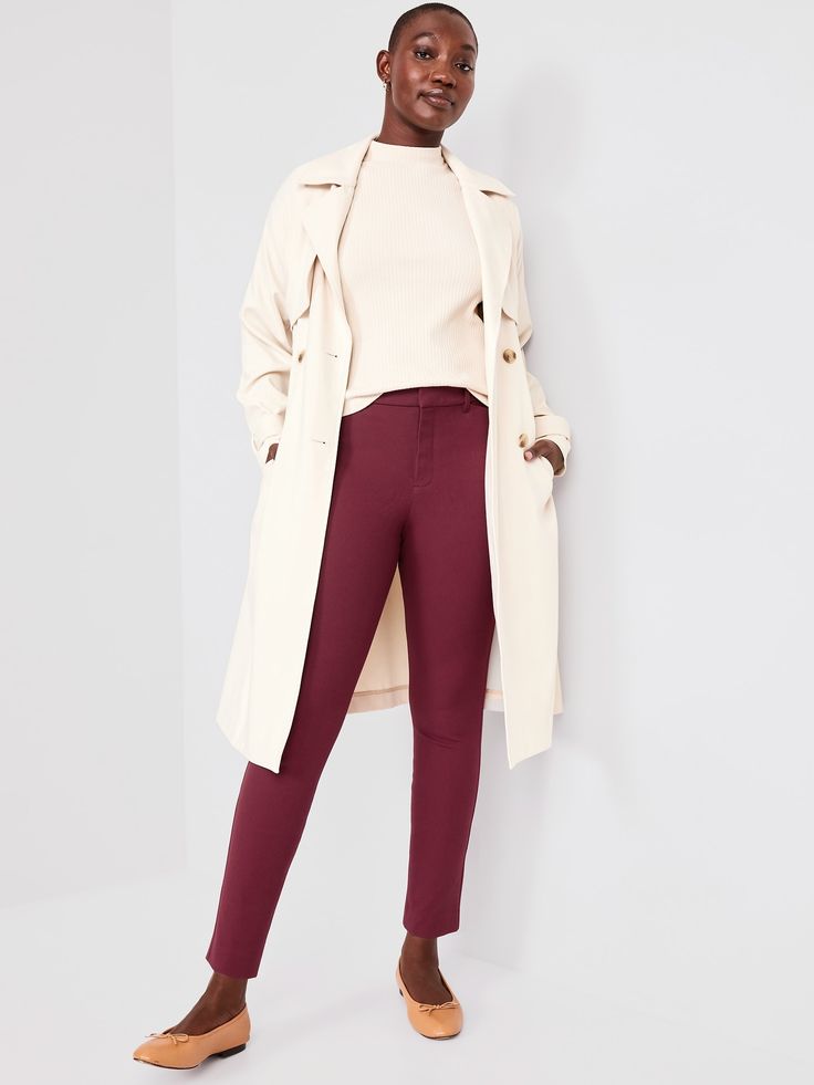 High-Waisted Pixie Skinny Ankle Pants for Women | Old Navy Chic Mid-rise Belted Bottoms, Belted Ankle-length Pants For Fall, Fall Belted Ankle-length Pants, Fall Ankle-length Belted Pants, Fall Season Belted Ankle-length Pants, Chic Cropped Leg Pants With Button Closure, Classic Cropped Leg Fall Pants, Fall Bottoms With Belted Cuffs And Ankle-length, Ankle-length Pants With Belted Cuffs For Fall