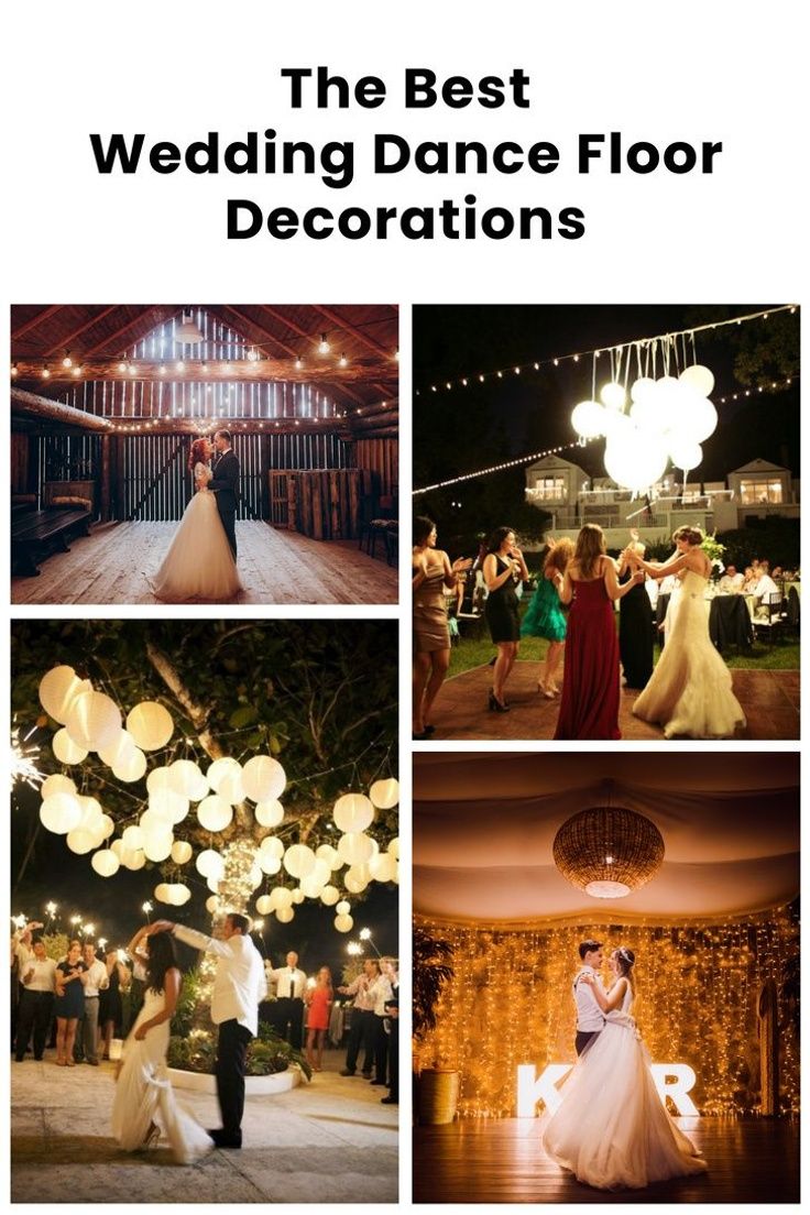 the best wedding dance floor decorations