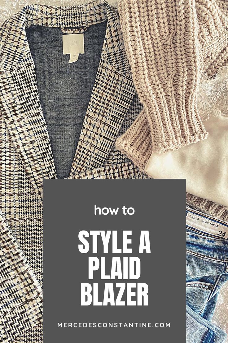 5 of the most chic ways to style this H&M plaid blazer for fall 2020. #fallfashion #falltrends Check Jackets Women, Women Plaid Blazer Outfits, Plaid Jackets For Women Casual Outfits, Styling A Suit Jacket Women, Women’s Plaid Blazer Outfit, Plaid Blazer And Leggings Outfit, Casual Fall Blazer Outfits, H&m Blazer Outfit, Plaid Blazers For Women