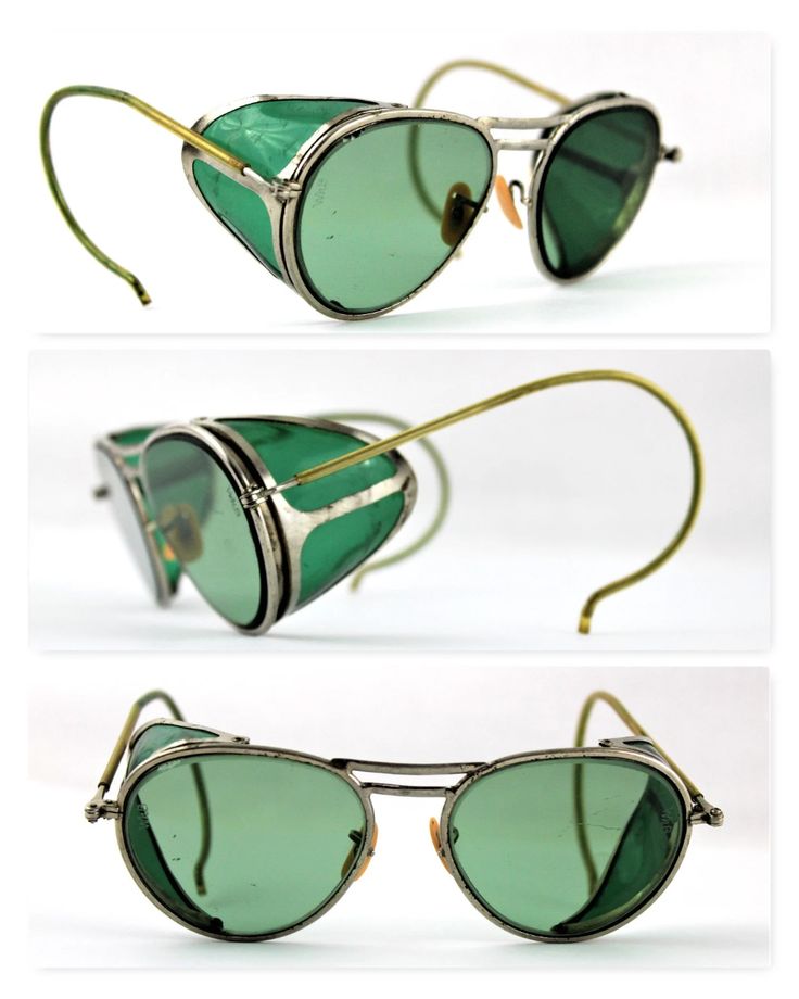 Funky Glasses, 1950 Fashion, Clothes Reference, Green Lens, Cool Glasses, Fashion Eye Glasses, Aviator Glasses, Glasses Vintage, Safety Glasses