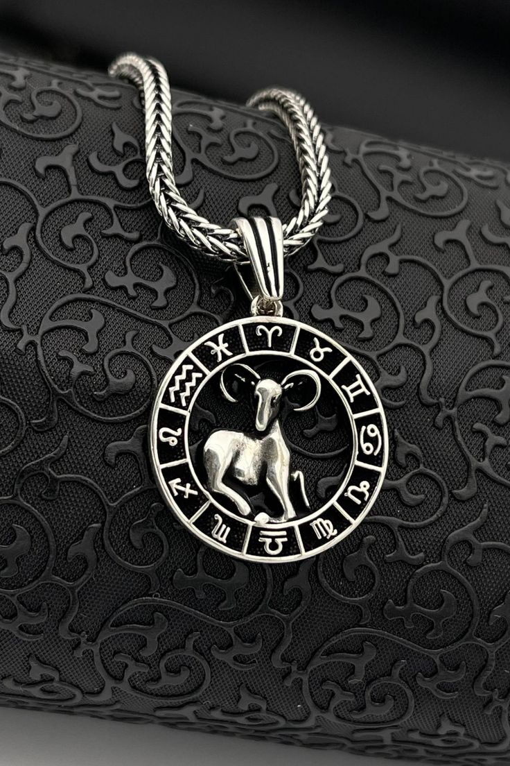 Solid Silver Aries Necklace, Men's Zodiac Pendant Necklace, Aries Pendant for Women, Aries Girl Necklace, Aries Birthday, Anniversary Gift #jewelry #silverjewelry #aries # necklace #etsy Aries Pendant, Aries Girl, Aries Necklace, Aries Birthday, Zodiac Pendant Necklace, Girl Necklace, Zodiac Pendant, Pendant For Women, Mens Pendant