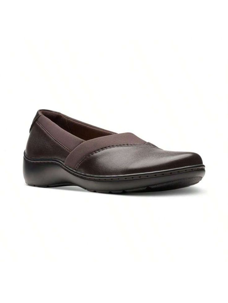 Marrón oscuro  Collar     Embellished Brown Synthetic Slip-ons, Workwear Slip-ons With Arch Support, Classic Slip-on Flats With Arch Support, Comfortable Workwear Slip-ons With Arch Support, Comfortable Slip-on Loafers With Arch Support, Slip-on Slip-resistant Comfortable Flats, Classic Slip-ons With Arch Support And Flat Heel, Comfortable Slip-on Slip-resistant Flats, Comfortable Loafers With Arch Support And Round Toe