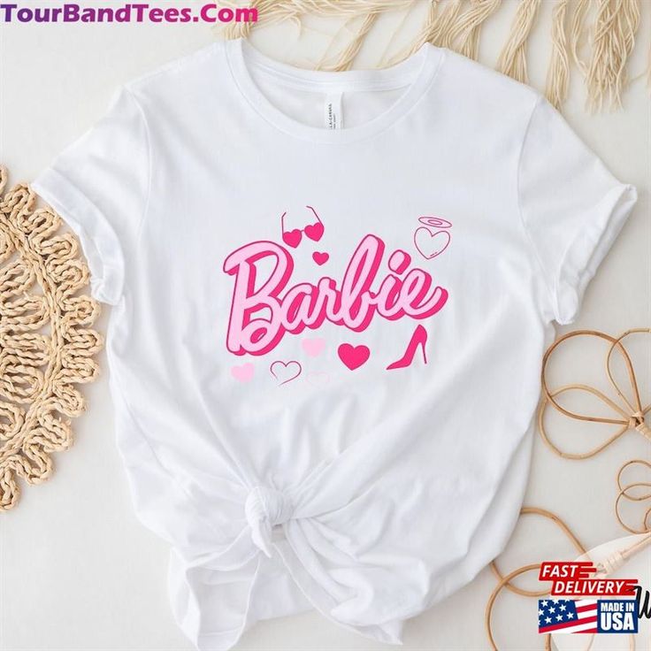 Barbie Shirt Design, Barbie Shirt Ideas, Ice Cream Birthday Party Theme, Barbie T Shirt, Barbie Shirt, Circuit Crafts, Baby Tee Shirts, Asian Nails, Princess Prom Dresses