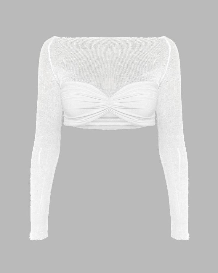 Details: Long-sleeve crop top with crochet designTop Length: CroppedSleeve Length: Long SleevesMaterials:95% Polyester + 5% Spandex Grunge Looks, Fashion Coquette, Bralet Tops, 90s Hip Hop Fashion, Grunge 90s, Trendy Summer Outfits, Crochet Design, Maxi Dresses Casual, Crop Top Blouse