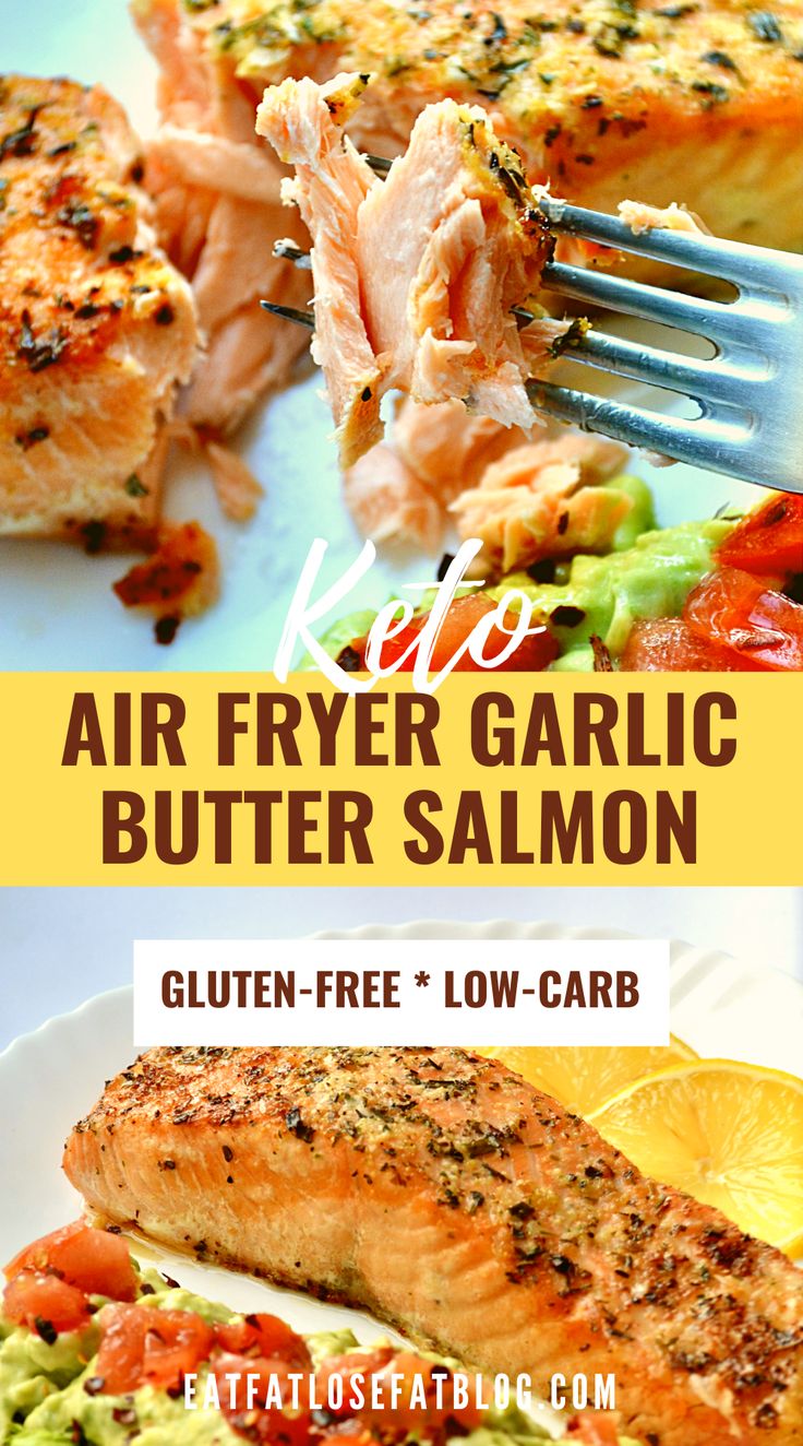 keto air fryer garlic butter salmon recipe | easy Keto-friendly seafood recipe | keto air fryer recipes | keto salmon | keto air fryer salmon | keto salmon air fryer Salmon Air Fryer Recipes Garlic Butter, Keto Salmon Dinner Ideas, Keto Salmon Air Fryer, Keto Salmon Meal, Healthy Dinner Recipes Air Fryer Salmon, Salmon Air Frier Recipes, Easy Keto Salmon Recipes, Low Sodium Salmon Recipes Healthy, Salmon Recipes Baked Healthy Air Fryer