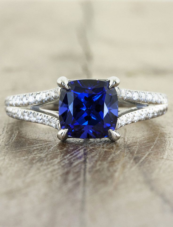 Unique Rings Engagement, Top Engagement Rings, Sapphire Diamond Engagement, Gorgeous Engagement Ring, Dream Engagement, Blue Sapphire Rings, 14k White Gold Ring, Sapphire Engagement, Custom Engagement Ring