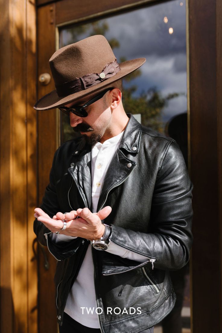 Introducing Two Roads Hat Co.—where hats aren't just an accessory but a statement. Fur Felt Fedora Panama Hat For Fall, Fall Fedora Panama Hat In Fur Felt, Fall Fur Felt Panama Hat With Short Brim, Fall Fur Felt Brimmed Fedora, Fall Fedora With Fur Felt And Flat Crown, Curved Brim Fur Felt Top Hat For Fall, Fur Felt Top Hat With Curved Brim For Fall, Fall Top Hat With Curved Brim In Fur Felt, Fall Season Fur Felt Top Hat With Curved Brim