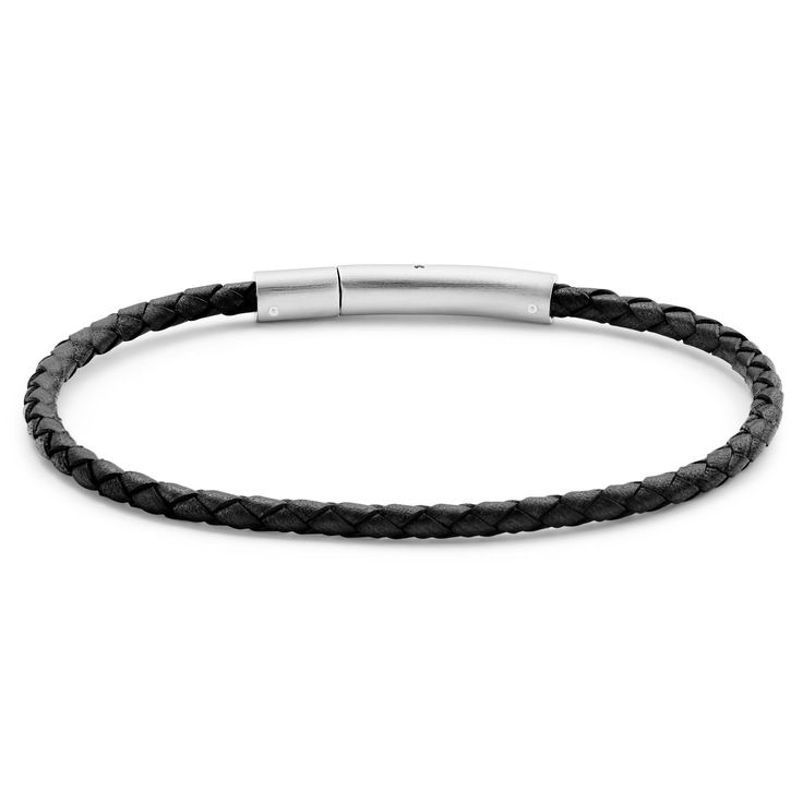 * Genuine leather
 * Surgical-grade stainless steel
 * Connect multiple for an overlapping stack Modern Leather Braided Bracelet For Everyday, Modern Braided Bracelets With Stainless Steel Clasp For Everyday, Minimalist Bracelets For Everyday Use, Modern Everyday Braided Bracelet With Stainless Steel Clasp, Minimalist Bracelets With Stainless Steel Clasp For Everyday Use, Modern Braided Jewelry For Everyday, Modern Braided Bracelets With Stainless Steel Clasp, Modern Braided Bracelet With Stainless Steel Clasp, Minimalist Braided Bracelet For Everyday Use