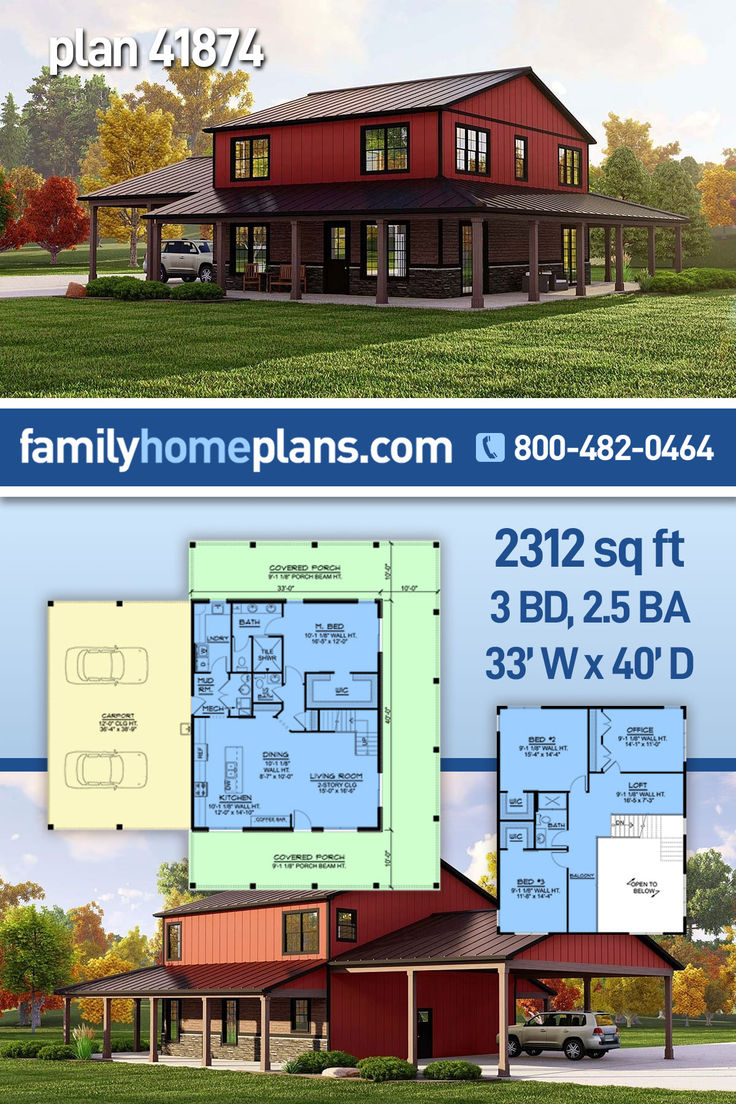 two story house plan with 3 car garage and living room in the back ground level