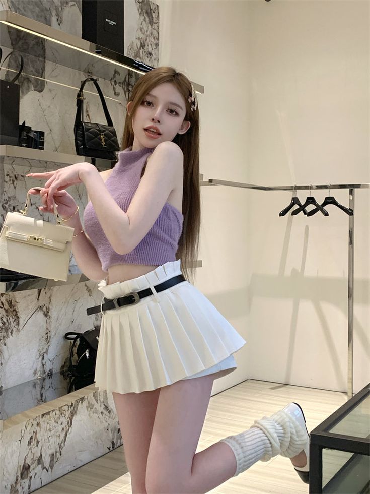 Brand: other/otherAge: 18-24 years oldSize: S M LPattern: Solid colorStyle: CommutingCommuting: Korean versionWaist type: High waistColor classification: black whiteCatalog number: 7183Skirt type: pleated skirtYear Season: Summer 2023Skirt length: Short skirtSilhouette: Type AMaterial composition: 100% of other materials Trendy White Tennis Skirt For Party, White Mini Length Tennis Skirt For Party, Casual White Tennis Skirt For Party, White Mini Tennis Skirt For Party, Trendy High Waist White Skirt, Trendy White Party Skirt, White Fitted Pleated Skirt, Trendy High Waist White Mini Skirt, White Casual Mini Skirt For Party