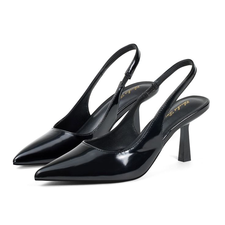 Elisabet Tang Women's Slingback Kitten Heel,3 Inch Sexy Pointed Closed Toe Stiletto Pumps Slingback Heels For Women Slip On Elastic Strap Wedding Party Dress Sandals Shoes Product Details Size: 11 Color: Black Brand: No Brand Mpn: Does Not Apply Upc: Does Not Apply Ean: Does Not Apply * Date First Available : July 27, 2023 Shoes Party Night, Point Toe Shoes, Short Black Heels Closed Toe, Formal Kitten Heels, Cute Kitten Heels, Kittens Heels, Black Heels Closed Toe, Formal Shoes Women, Short Black Heels