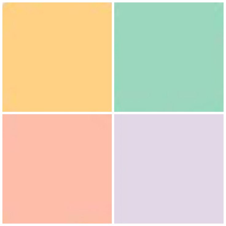 four squares with different colors in them