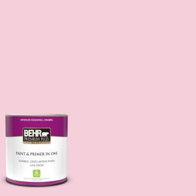 the behr paint is light pink with white trim