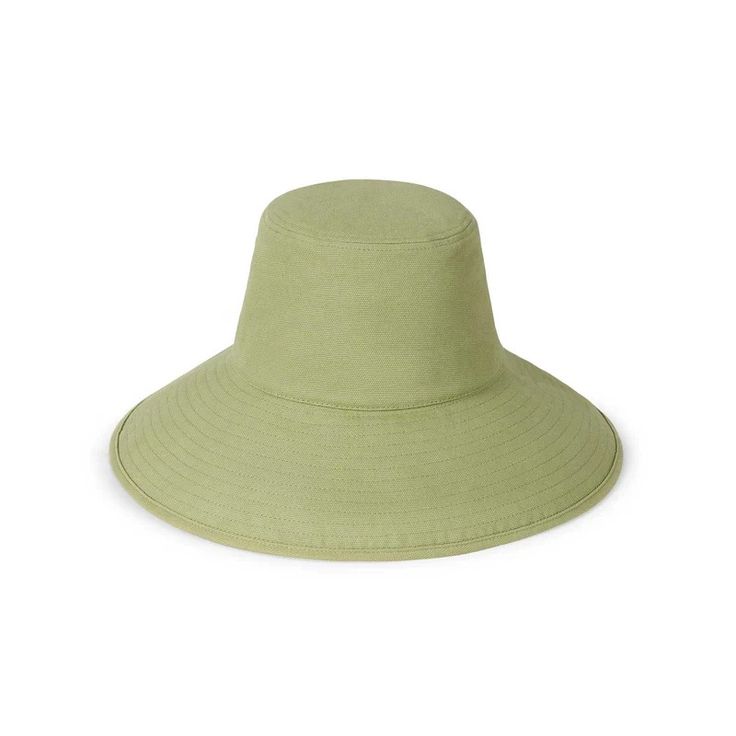 Holiday Bucket - Cotton Bucket Hat in Green | Lack of Color US Solid Curved Brim Sun Hat For Spring, Solid Color Curved Brim Sun Hat For Spring, Solid Cotton Wide Brim Hat, Spring Canvas Brimmed Bucket Hat, Spring Canvas Bucket Hat With Curved Brim, Green Cotton Sun Hat For The Beach, Spring Canvas Wide Brim Bucket Hat, Casual Cotton Fedora Sun Hat, Green Short Brim Hat With Upf 50+