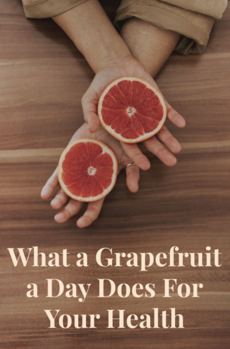 a person holding grapefruits with the words what a grapefruit a day does for your health