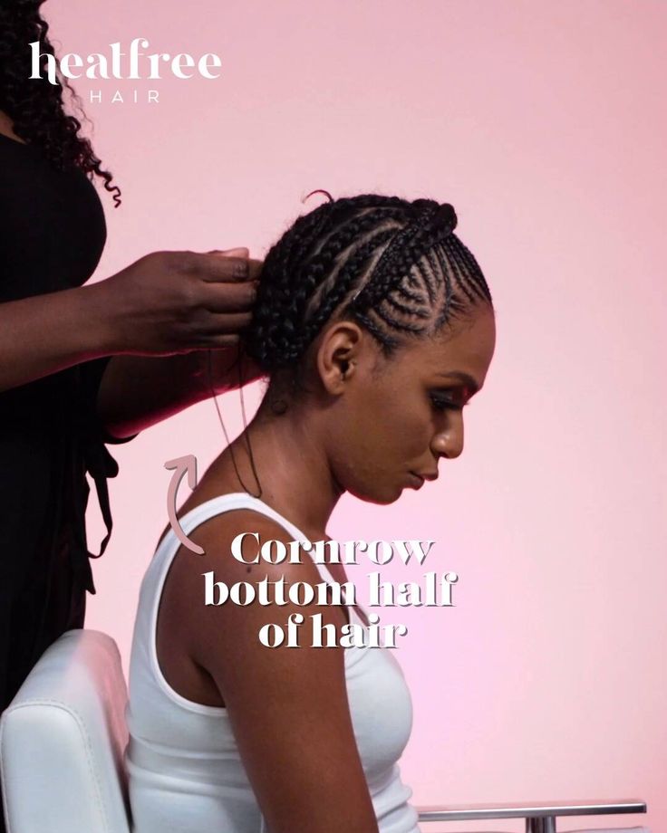 Crochet And Cornrow Hairstyles, Cornrows And Crochet, Crown Cornrows, Heat Free Hair, Angel Crown, Naturalista Hairstyles, Heat Free Hairstyles, Crotchet Styles, Mary Birthday