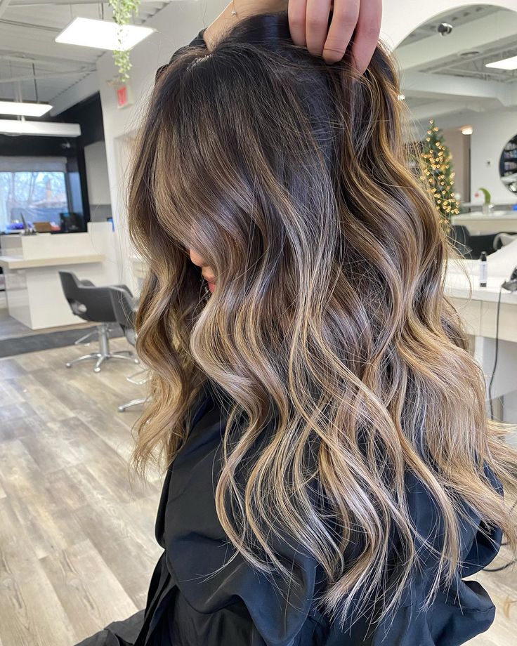 Balyage Long Hair, Dark Brown Hair Balayage, Light Brunette Hair, Baylage Hair, Balayage Long Hair, Summer Blonde Hair, Black Hair Balayage, Bronde Balayage, Brown Hair Looks