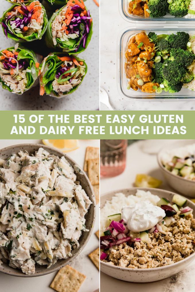 the best easy gluten and dairy free lunch ideas