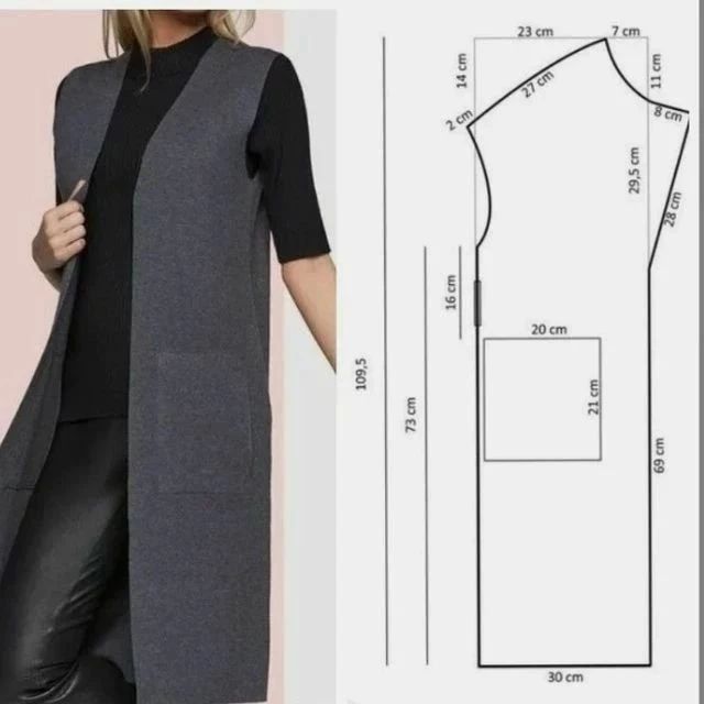 a women's dress and top sewing pattern with measurements for the front, side and back