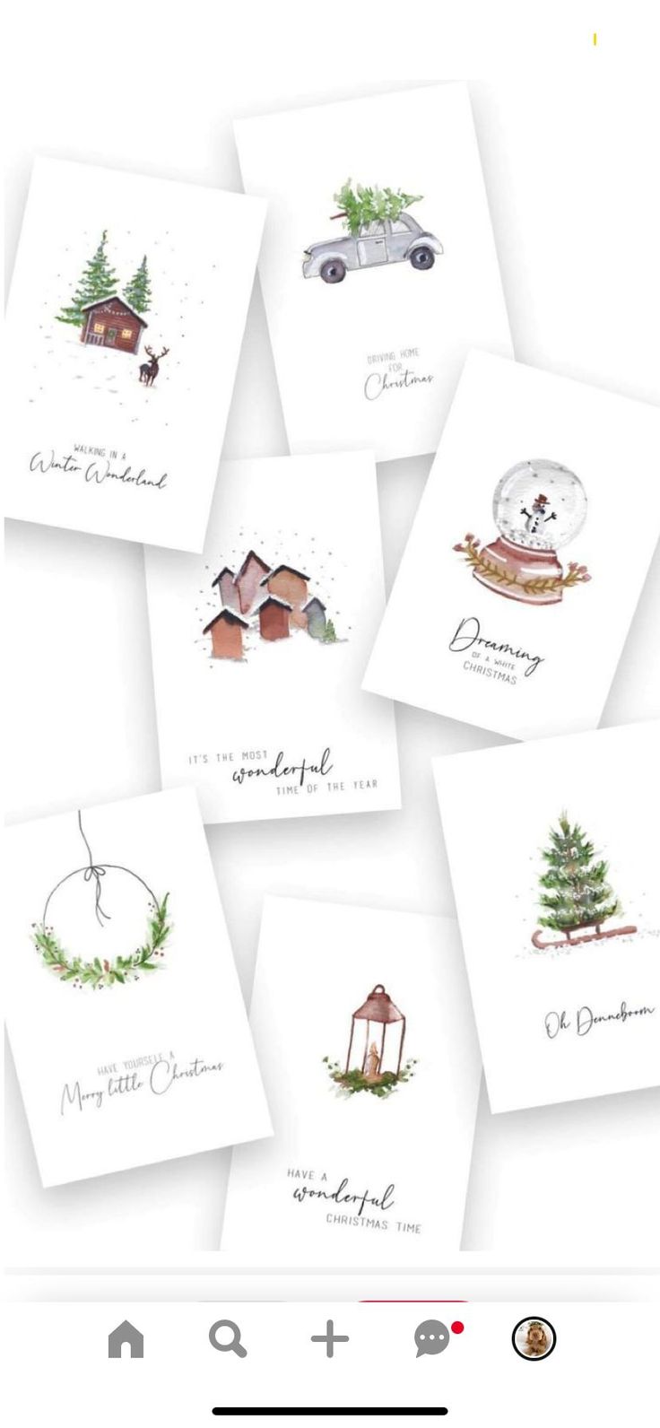 a bunch of cards that are sitting on top of each other, with the words merry written