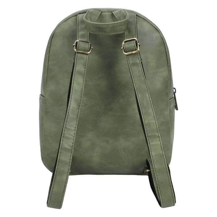 No matter what type of adventure you're going on you'll want to have this Zelda Video Game Green and Brown Mini Backpack! The Zelda Video Game Merchandise is a green backpack with a brown, small front pocket and the entire bag is made of PU material with a unique, embossed pattern across the entire bag. The Zelda Video Game Bag includes adjustable straps for the perfect fit, and measures 11" H X 8.5" W X 4"D. The Zelda Video Game Mini Backpack is the perfect accessory to gift to any fan! Green Backpack For Daily Use And Back To School, Green Softback Backpack For Daily Use, Green Back-to-school Bag With Zipper Closure, Green Zipper Closure Bag For Back To School, Green Backpack With Adjustable Strap For Daily Use, Green Outdoor Backpack With Adjustable Strap, Green Softback Bag For Outdoor, Green Bag With Adjustable Strap For Outdoor Activities, Green Bags With Adjustable Strap For Outdoor Activities