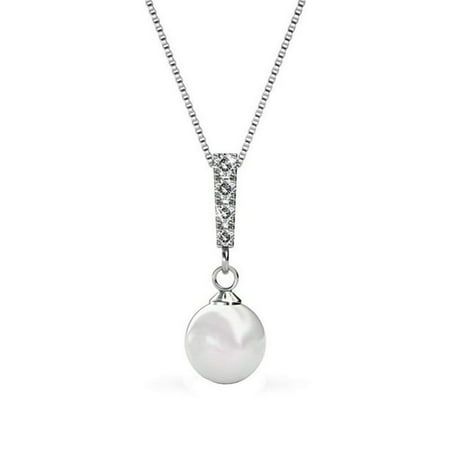 HIGH QUALITY LUXURY DESIGNER WHITE GOLD PEARL NECKLACE WITH SWAROVSKI CRYSTALS This beautiful White Gold Crystal Pearl Necklace Pendant is beautifully crafted with swatovski Crystals that will enhance any wardrobe choice making it the perfect gift for that special someone! Buying Jewelry can be scary, but not from Cate & Chloe! We Offer a 100% MONEY-BACK GUARANTEE, NO HASSLE RETURNS, & FREE SHIPPING ON EVERY ORDER. KEY FEATURES: MATERIAL: White Gold Plated STONE TYPE: Swarovski Crystal Nickel-Fr Swarovski Pearl Necklace, Pearl Drop Pendant, White Gold Hoop Earrings, White Gold Pendant Necklace, Anniversary Necklace, Beautiful Pearl Necklace, White Gold Hoops, Drop Pendant Necklace, Gold Pearl Necklace