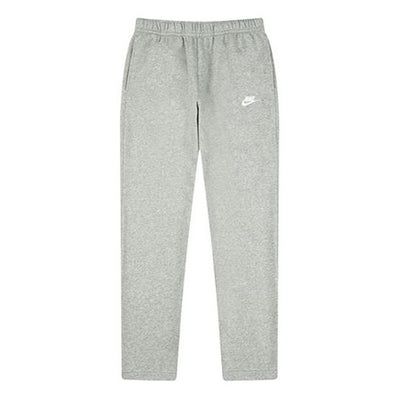 Nike M Nsw Club Pant Oh Ft Casual Sports Elastic Waistband Long Pants Gray BV2713-063 (Men's) Logo Waistband Athleisure Sweatpants, Athleisure Sweatpants With Logo Waistband, Athleisure Jogging Pants With Logo Waistband, Sporty Sweatpants With Logo Waistband For Sports, Sporty Sweatpants With Logo Waistband, Sports Cotton Pants With Straight Hem, Sporty Loungewear Bottoms With Logo Waistband, Athleisure Bottoms With Logo Waistband For Jogging, Sportswear Sweatpants With Straight Hem