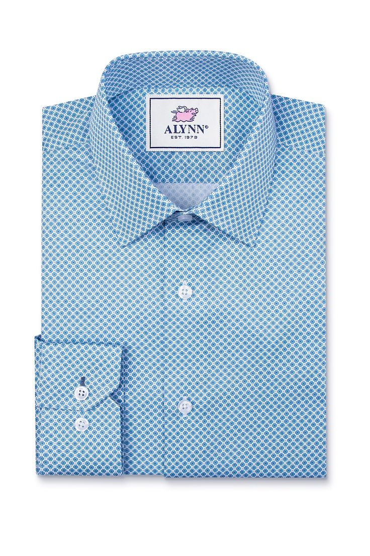 Get ready to look ridiculously handsome in our new dress shirts. Whether you’re revamping your wardrobe or just starting to build it, you’re guaranteed to earn some major style and professional points. Expertly crafted with contrasting button holes, flat-felled seams, double-layered back yoke, and easy-to-care-for instructions, you’ll find yourself reaching for them time and time again. Our Slim Fit is slightly leaner in the chest, waist, and sleeve for a figure-friendly, trendy look. Fitted Blue Dress Shirt With Fold Down Collar, Blue Fitted Dress Shirt With Fold Down Collar, Fitted Light Blue Dress Shirt With Button Closure, Fitted Blue Dress Shirt With Buttons, Fitted Light Blue Dress Shirt For Work, Fitted Blue Collared Shirt, Blue Dress Shirt With Placket For Business, Fitted Blue Shirt With Fold Down Collar, Blue Dress Shirt With Fold-down Collar For Business Casual