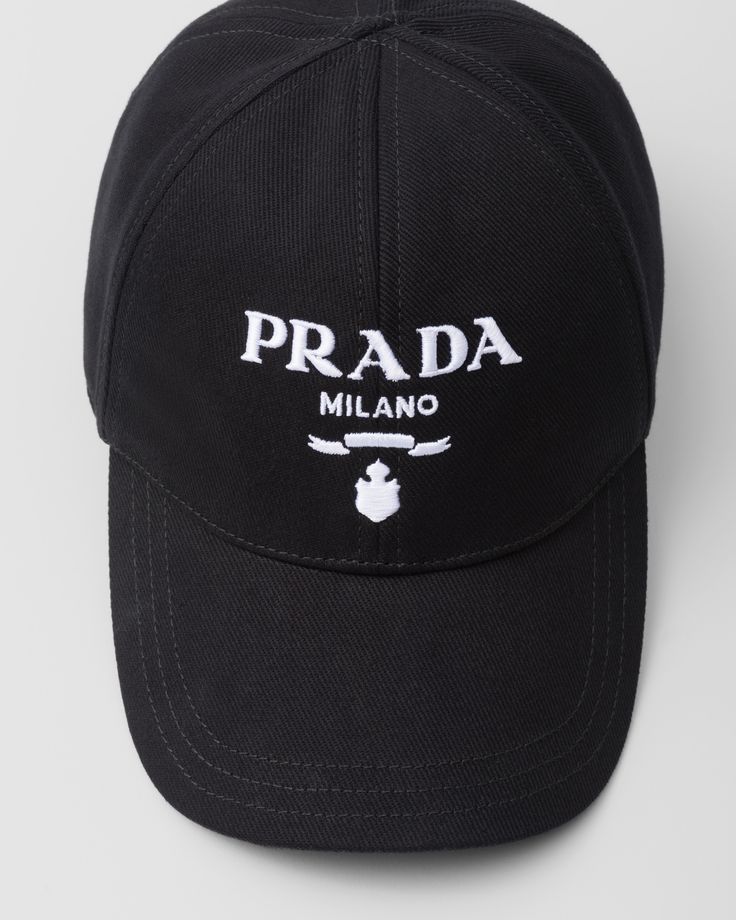 Find PRADA Drill Baseball Cap on Editorialist. Embroidered lettering logo Baseball Cap Women, Embroidered Lettering, Cap Women, Sporty Design, Lettering Logo, Triangle Logo, Letter Logo, Baseball Cap, Prada