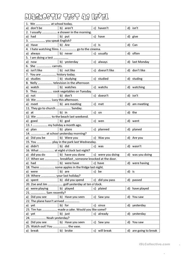 a table that has different types of words and numbers on it, all in black and white