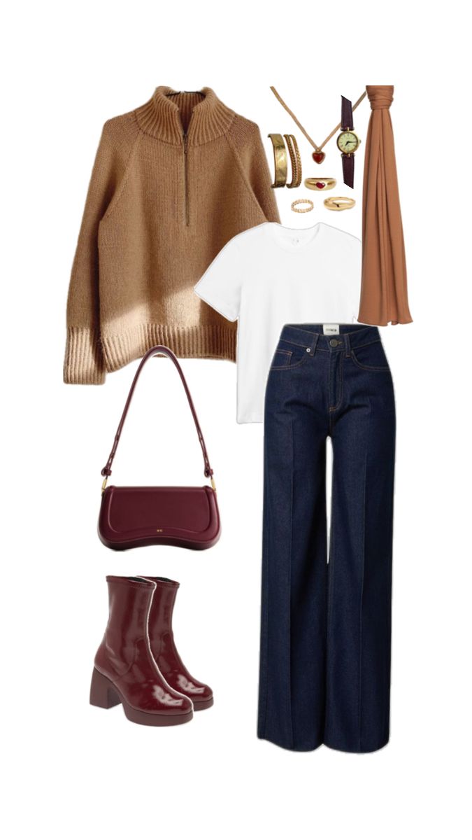 #fall #autumn #outfit #falloutfit #outfitinspo #wardrobe #hijabi #inspiration #colorcombinations #modest #modestfit #modestoutfits #fallmodest Navy Color Combinations, Outfit Inspo Hijabi, Autumn Outfit Inspo, Outfit Minimalist, Winter Mode, Everyday Fashion Outfits, Stylish Work Outfits, Mode Ootd, Fit Ideas