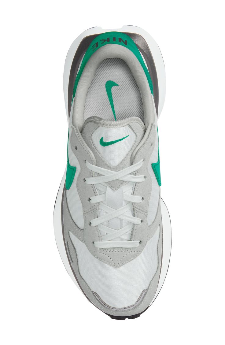 The iconic Nike Swoosh brings heritage style to a streamlined sneaker boasting a colorblocked design and a waffle-textured sole for ultimate traction. Lace-up style Removable insole Leather, synthetic and textile upper/textile lining/synthetic sole Imported Nordstrom x Nike: A curated lifestyle destination where fashion is the ultimate sport Retro Sneakers With Air Max Cushioning For Sports, Retro Air Max Sneakers For Running, Nike Retro Sneakers With Air Max Cushioning, Retro Nike Sneakers With Air Max Cushioning, Nike Retro Running Sneakers, Retro Sneakers With Air Max Cushioning And Round Toe, Retro Nike Running Sneakers, Retro Nike Sneakers For Running, Retro Nike Running Shoes With Boost Midsole