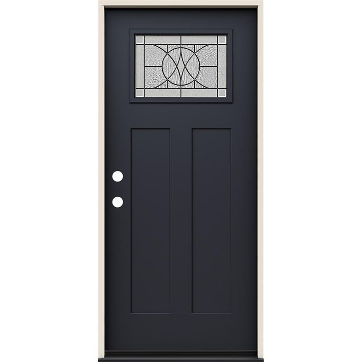 thermaic door with sidelights and glass panels is shown in dark gray color