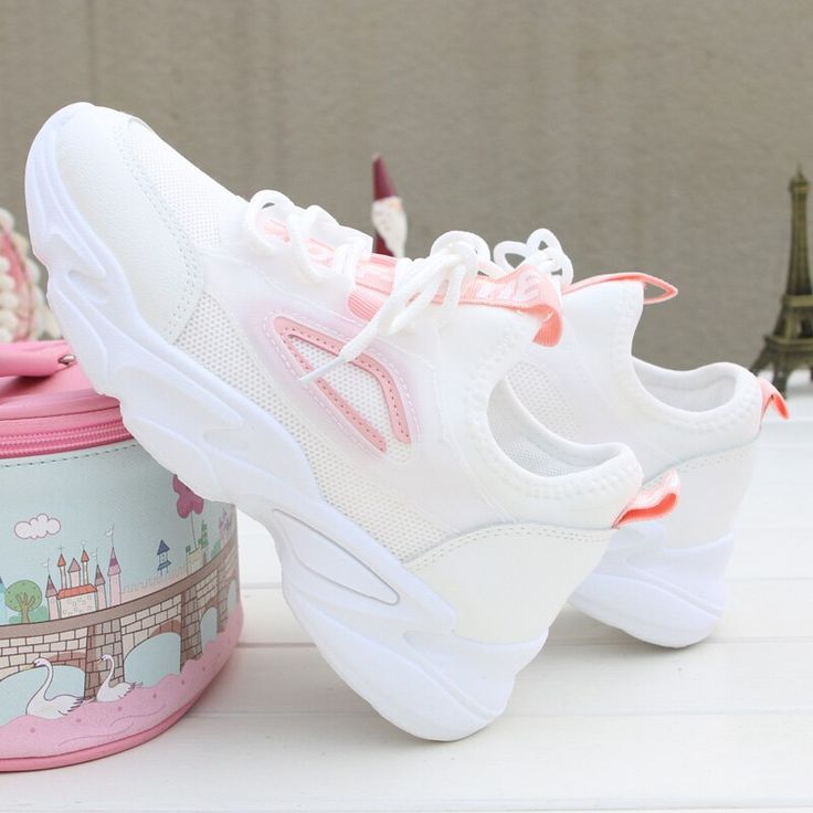 Advbridge Female Autumn New Mesh Breathable Casual Sports Shoes White Korean Student Women Lolita Sneakers Anime Kawaii Cute Casual Zebra Shoes, White Korean, Korean Shoes, Korean Student, Womens Boots Flat, Low Heel Ankle Boots, Orange Shoes, Nude Shoes, Wedding Shoes Heels