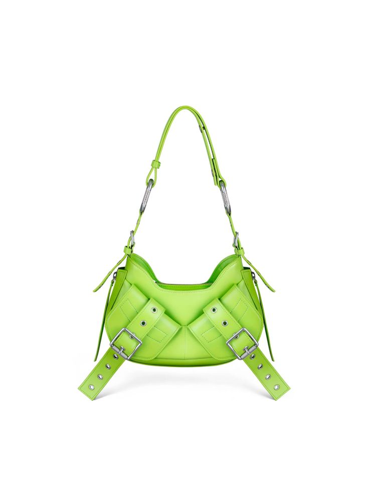 -Shoulder bag with adjustable shoulder strap -Dynamic and genderless silhouette -Zip closure -Strap detail on the front -Measurement: 15. 5x25x12cm -Made in Italy -Colour: GreenComposition: 100% Cowskin Designer Green Shoulder Bag With Adjustable Strap, Modern Green Shoulder Bag With Adjustable Handle, Trendy Green Bag With Long Strap, Modern Crossbody Shoulder Bag With Strap, Green Travel Shoulder Bag With Strap, Trendy Green Bag With Strap, Trendy Green Shoulder Bag With Strap, Trendy Green Strapped Shoulder Bag, Bag Y2k