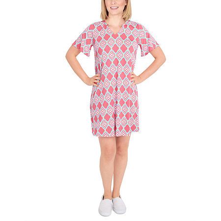 Get set for spring! Give yourself a chic look with our scoop lattice print dress. It features a feminine elbow sleeve fun and a flowy hemline.Features: Stretch FabricClosure Type: Pullover HeadNeckline: Split Crew NeckSleeve Length: Short SleeveApparel Length: 36.5 InchesDress Length: Knee LengthFiber Content: 96% Polyester, 4% SpandexFabric Description: KnitCare: Machine WashCountry of Origin: Imported Spring V-neck T-shirt Dress For Loungewear, Casual V-neck T-shirt Dress, Trendy Spring T-shirt Dress, Spring Crew Neck Short Sleeve Dress, Spring Vacation Dresses With Crew Neck, Spring Knee-length T-shirt Dress For Loungewear, Crew Neck Dress For A Spring Day Out, Crew Neck Dress For Spring Day Out, Casual Cotton Short Sleeve Dress For Spring