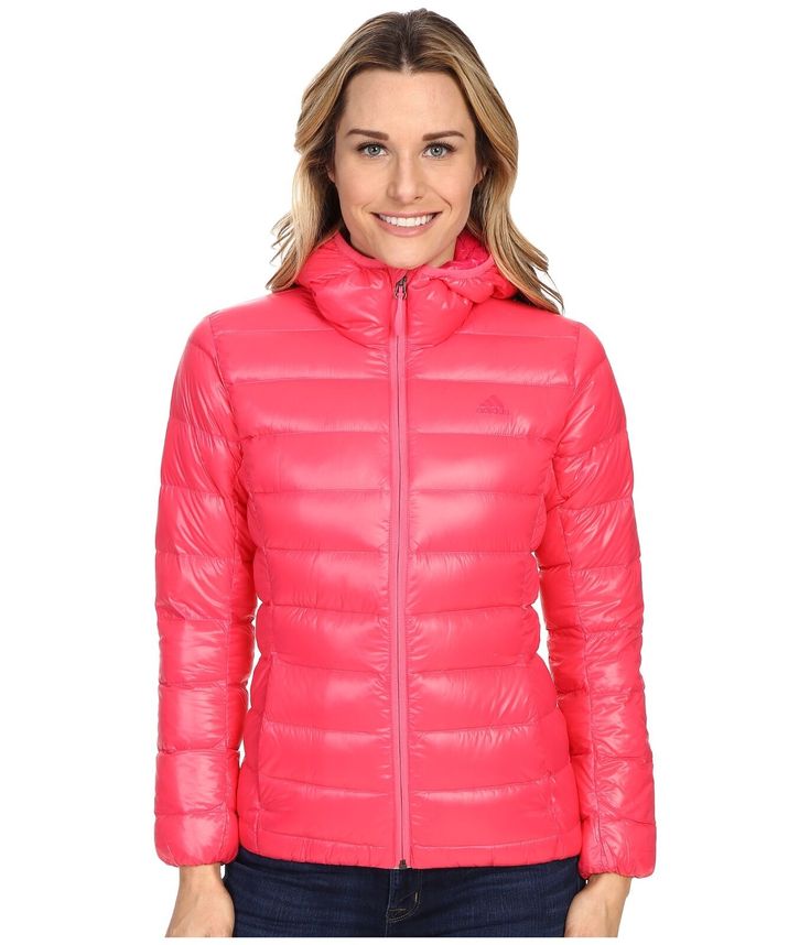 NEW WITH TAGS, 100% AUTHENTIC adidas Women's Super Pink Outdoor Light DOWN Hoodie Jacket Puffer  PACK-ABLE (Dust Bag Included) SUPER LIGHT AND SUPER WARM Shell and Lining : 100% Nylon Filler : 90% Duck Down , 10% Feathers SIZE  :  XS , M , L , XL COLOR: Super Pink -Stand-up Collar -Attuched Hood -Front Zip Closure -Long Sleeves  -Zip hand pockets -Streight Hemline  -MACHINE WASH COLD ALL MY ITEMS COME FROM A  VERY CLEAN,SMOKE FREE / PET FREE PLACE PAYMENTS: Please submit payment no later than 2 Pink Long Sleeve Nylon Hooded Jacket, Pink Nylon Hooded Jacket With Long Sleeves, Pink Nylon Outerwear For Hiking, Pink Nylon Hiking Outerwear, Casual Pink Outerwear For Hiking, Adidas Outerwear For Winter Outdoor Activities, Adidas Outerwear For Outdoor Winter Activities, Spring Hiking Outerwear With Long Sleeves, Adidas Hooded Outerwear For Outdoor Activities