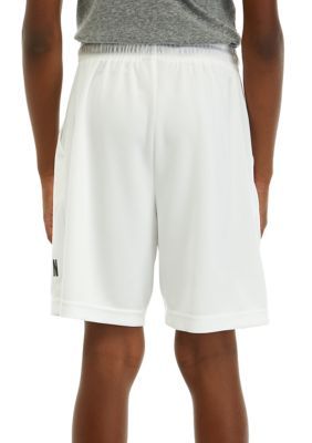 He'll be at the top of his game when he wears these classic Nike shorts. | Jordan Boys 8-20 Essential Mesh Shorts, White, Large Athletic Shorts With Built-in Shorts For Basketball, Moisture-wicking Basketball Athletic Shorts, Athletic Shorts With Elastic Waistband For Sports, Casual Basketball Athletic Shorts, Summer Athletic Shorts For Basketball, Nike Shorts For Sports Events, Cotton Athletic Shorts For Basketball, Casual Cotton Athletic Shorts For Basketball, Bermuda Sports Shorts With Elastic Waistband