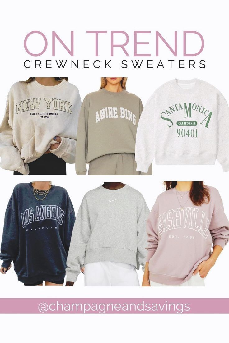 Discover the charm of cute and simple outfits with our curated list of the best crewneck sweatshirts! Whether you're into vintage vibes or seeking trendy graphic sweatshirts, find the inspiration you need to create your favorite go-to looks. Graphic Sweatshirt Outfit, Sweatshirt Inspiration, Crewneck Sweatshirt Outfit, Classic Wardrobe Essentials, Trendy Spring Outfits, Vintage Crewneck Sweatshirt, Womens Trendy Tops, Day Outfits, Cute Lazy Day Outfits